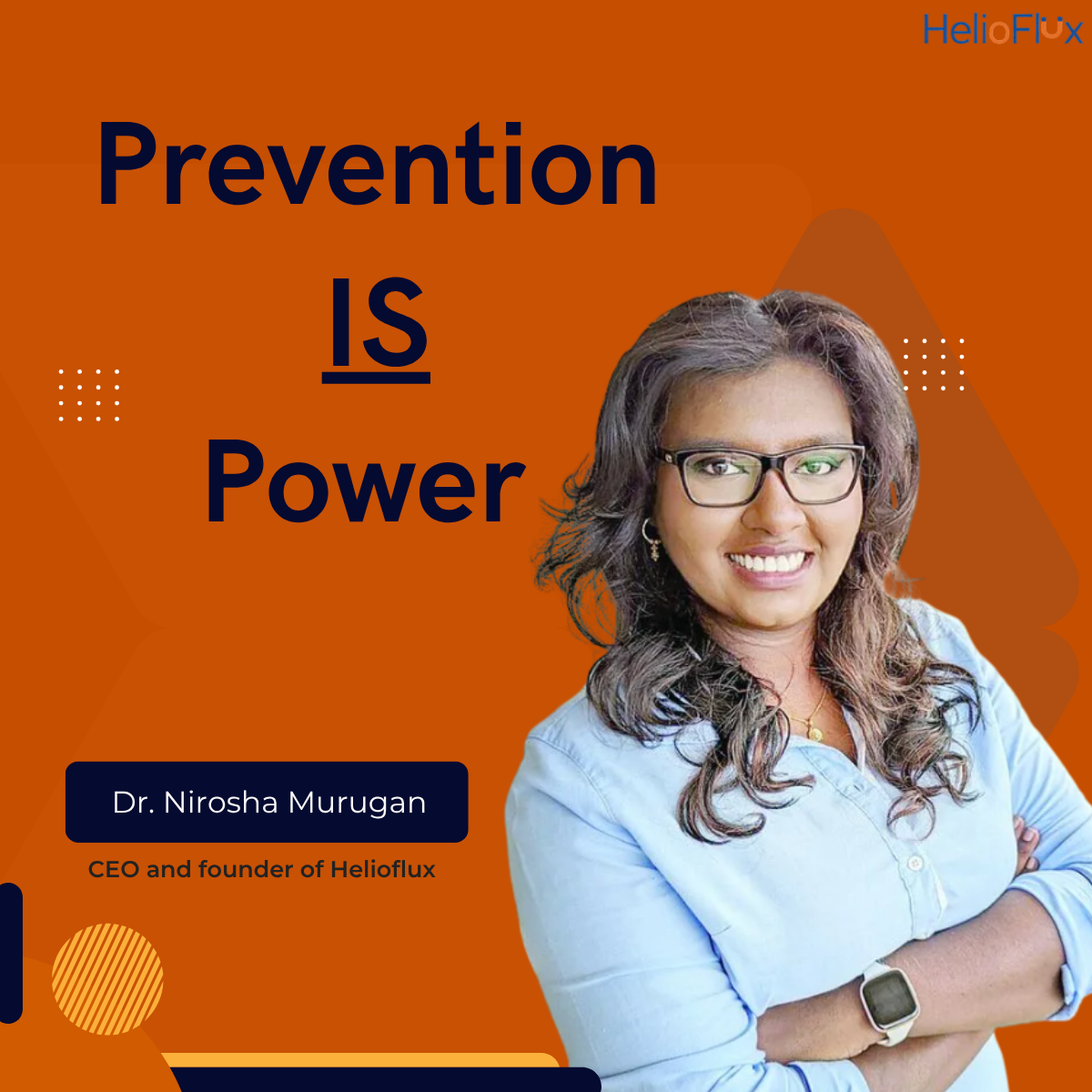 HelioFlux prevention-focused social graphic